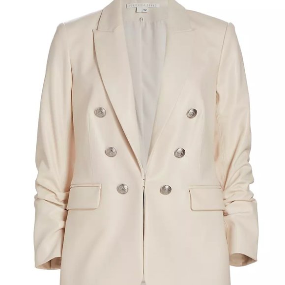 Veronica Beard Leather Blazer - Picture 1 of 3